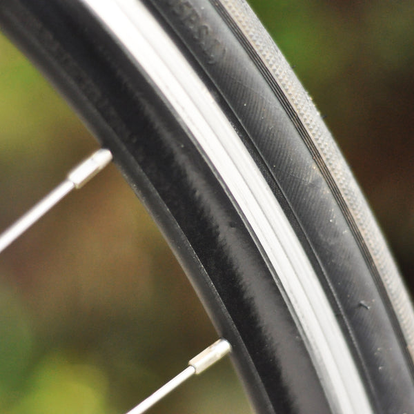 Black Reflective Wheel Stripes are great for road and race bikes.