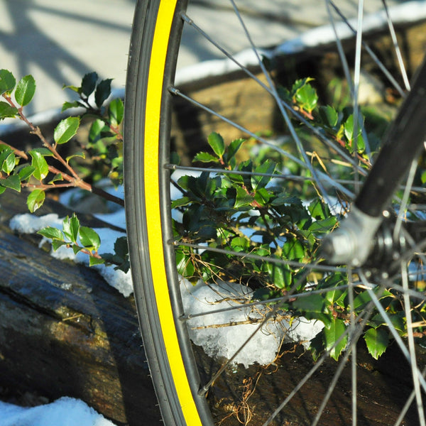 Yellow Reflective Wheel Stripes