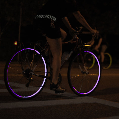 Purple Reflective Wheel Stripes