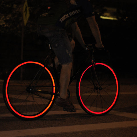 Red Reflective Wheel Stripes