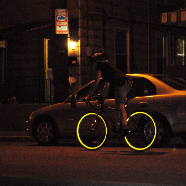 Yellow Reflective Wheel Stripes